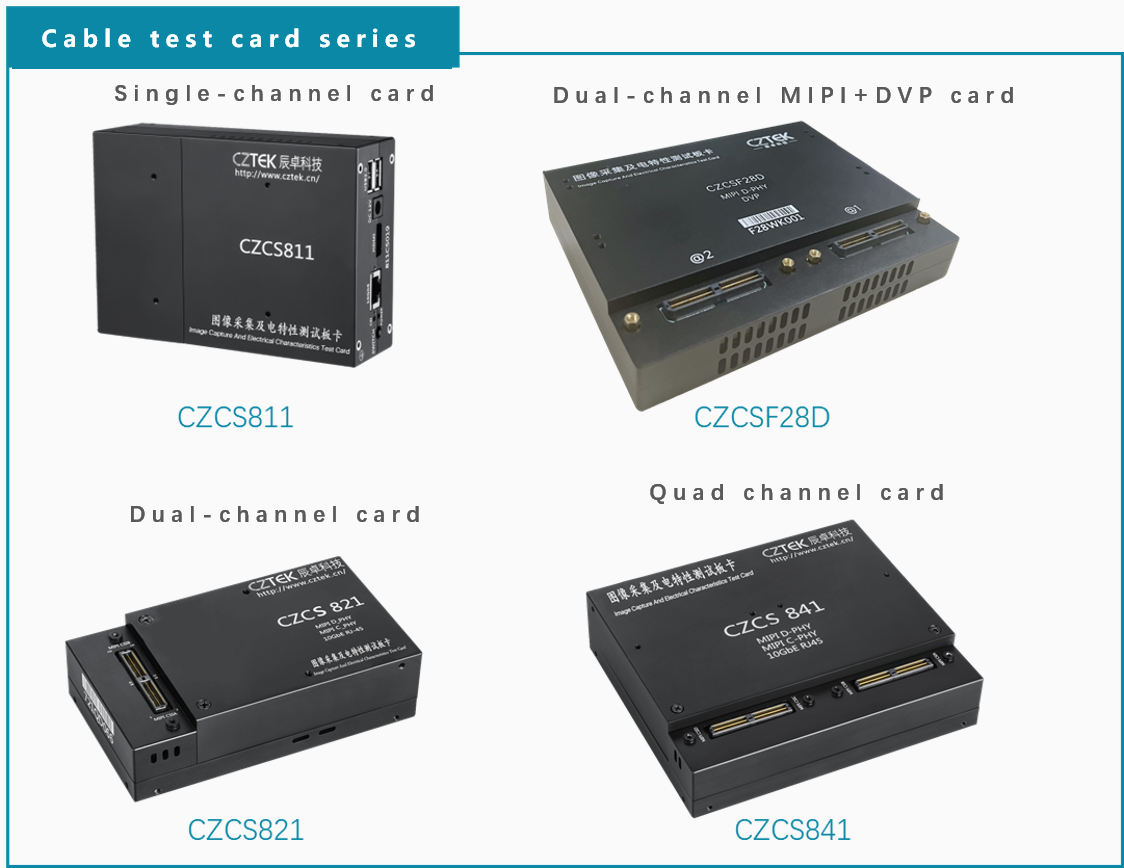 Multichannel test card configuration